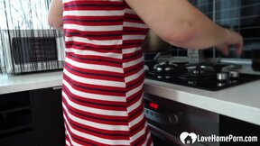 ”Getting a great blowjob from my sexy housewife”