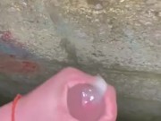 Cumpilation! Sexy teen cumming in public!