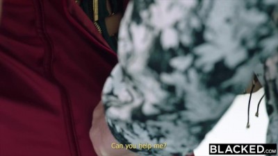 BBC-Curious Wife Gets Naughty with Big Black Cock While Hubby Watches