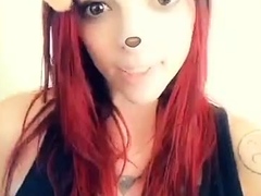 Naughty redhead webcam babe