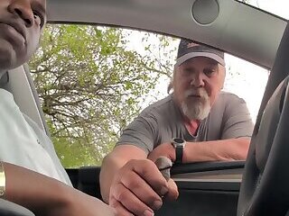 Cruising daddy sucks and strokes BBC
