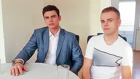 Bubble Butt Stud Pays Off Loan Shark with Rough Four-Poster Action