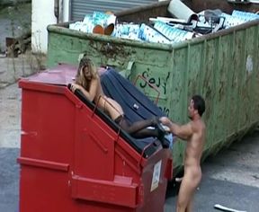 Blonde German Hot Stepmom with Big Ass Gets Anal Pounded Outdoors