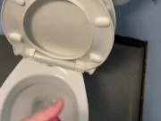 Compilation Of wanking in public toilets and pissing big cumshots