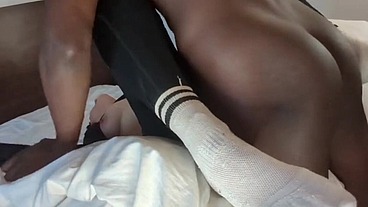 BBC Fucks Hole In Leggings- CREAMPIE