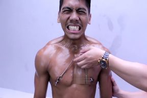 Asian Soldier Nipple Torture