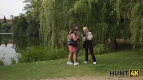 Hunter found a young and tight pussy in the park and fucked her roughly afterwards