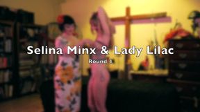 Tickle Wars 4 - Bout 4 - Selina Minx & Lady Lilac MP4 Tickling - Bondage - Femdom