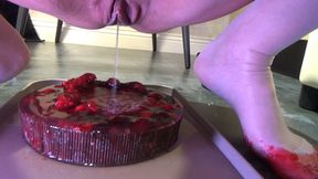 Peeing in your cake and stomping it with my feet