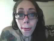 Gloves and Throat fuck