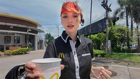 McDonald&#039;s Girl Fucks to Fix Her Mistake