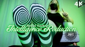 Spiral Socks Intelligence Reduction JOI - 4K