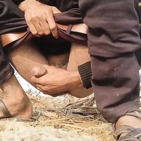 desi village jerking cock in outdoor