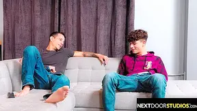 Kyle Zaynes Hot Stepbrother Moans Loud During Steamy Next Door Hookup – 18+