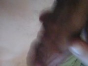 Transgirl Blowing a Kiss at My Hard Morning Clit