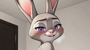 fucking the new resident of my city. she s a furry rabbit and she came a lot on my dick.