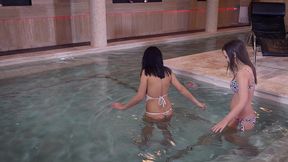 aida sweet and her best friend awesome threesome sex at the pool