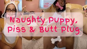 Naughty Pet Play Piss and Plug