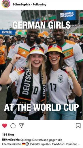 German girls at the world cup