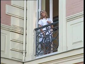 Naughty Nurse with Big Tits Gets Fucked by Patient on Couch - Blonde Beauty Blowjob Action!