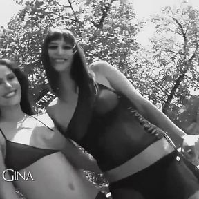 Lesbian Porn with Two Sluts with Small Breasts Love to Take It in the Ass
