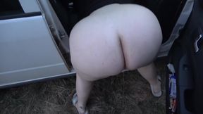 Sex with phat ass white girl in car