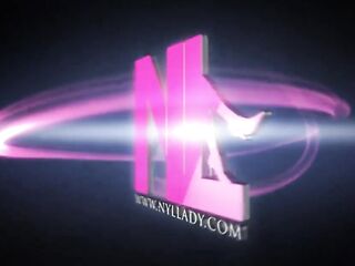 Nyllady Walking Barefoot on Th Grass in a Park