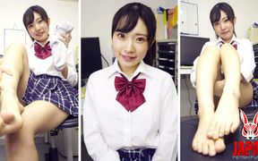 She Jerks You with a Filthy Sock - Hikaru Minazuki, School Uniform, Spit POV