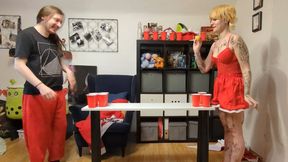 End of the Year Game of Strip Beer Pong