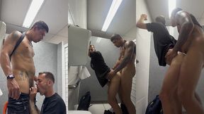 dotado e flagrado no banheiro da faculdade batendo uma