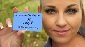 Lucy's first porn casting