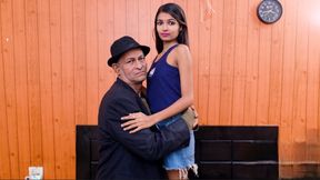 Indian Asian Desi Virgin Teenager Employee Fucking with Old Man