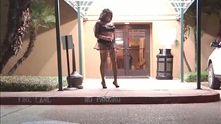 Sunset Strip working her local hotel