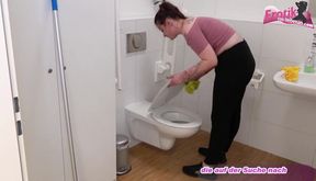 Molly, the submissive cleaning lady, gets dominated by her boss in the office.