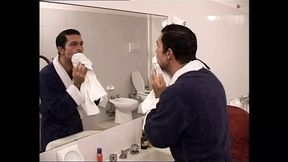a nice anal fuck in the bathroom while someone is watching us