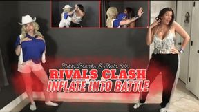 Tits vs Ass: Stella Elle vs Nikki Brooks – Full Inflation Fight - 4K