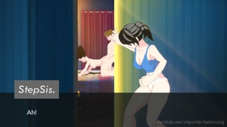 JOI-Step sister spying! She caught me and making me jerk off