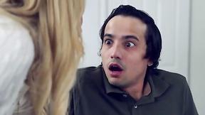 ”Cumhungry Stepmommy Rachael Cavalli walks in on her porn addict Stepson”