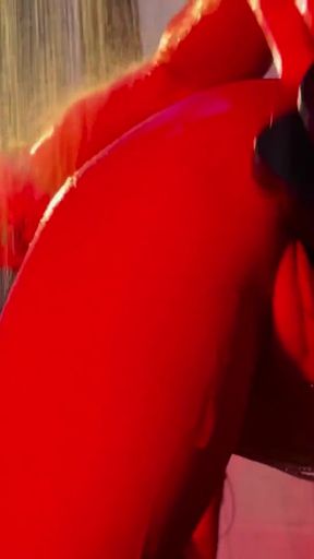 Spectacular moment from &quot;Rock Star Monika Fox Fucked Holes With Double Penetration And Butt Rose With Big Dildos In The Shower&quot;