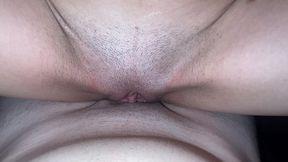 extreme close-up creampie! sex with a skinny teen! pov!