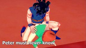 Lois Griffin getting fucked by Goku