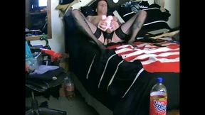 izamaeyouno - update #14 - sissy cd and his mini sex doll -