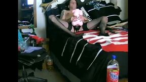 izamaeyouno - update #14 - sissy cd and his mini sex doll -