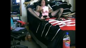izamaeyouno - update #14 - sissy cd and his mini sex doll -