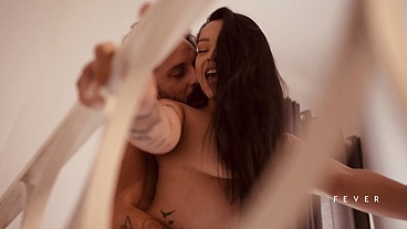 I met this oriental girl at the party and we snuck out to fuck hard on the stairs