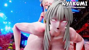 Hiyuki X Nivora - Special Wish of Emptying Futa Balls in Her