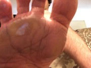 Man Smothers Sissy With Sweaty Foot Worship POV