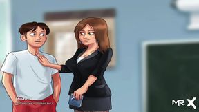 Teen Anime Chick Rewards Stud With Sweet Summertime Saga Action