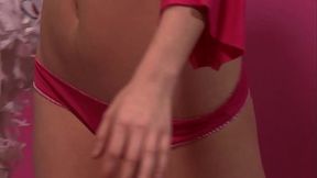 Faye And Georgia Roll, Grind And Bump Poons In Girly Polkadot Bedroom