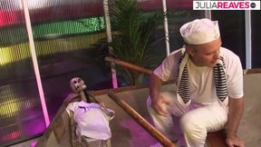 Sexy babe enjoys riding huge cock after a deepthroat blowjob